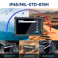 ONERugged M80T Rugged Tablet, 8 Inch  Android Industrial  PC, 550 Nits, IP65 Waterproof, 10000mAh Battery,  NFC/Barcode Scanner