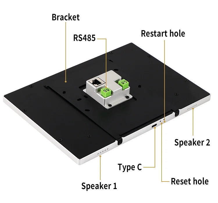 [Hot Cake] Tablette Murale Intégrée YC-SM10P Smart Home 10 Pouces 2Go 32Go Android 11 RJ45 POE