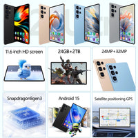 24G+2TB 2025 NEW S26Ultra 11 Inch Android 15 Tablet with Dual SIM 4G Phone Call Function Professional Use Memory