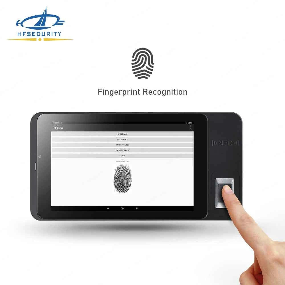 HFSecurity FP07  7 Inch Biometric Tablet Android Fingerprint Card Scan Mobile Handheld Tablet with Free SDK API