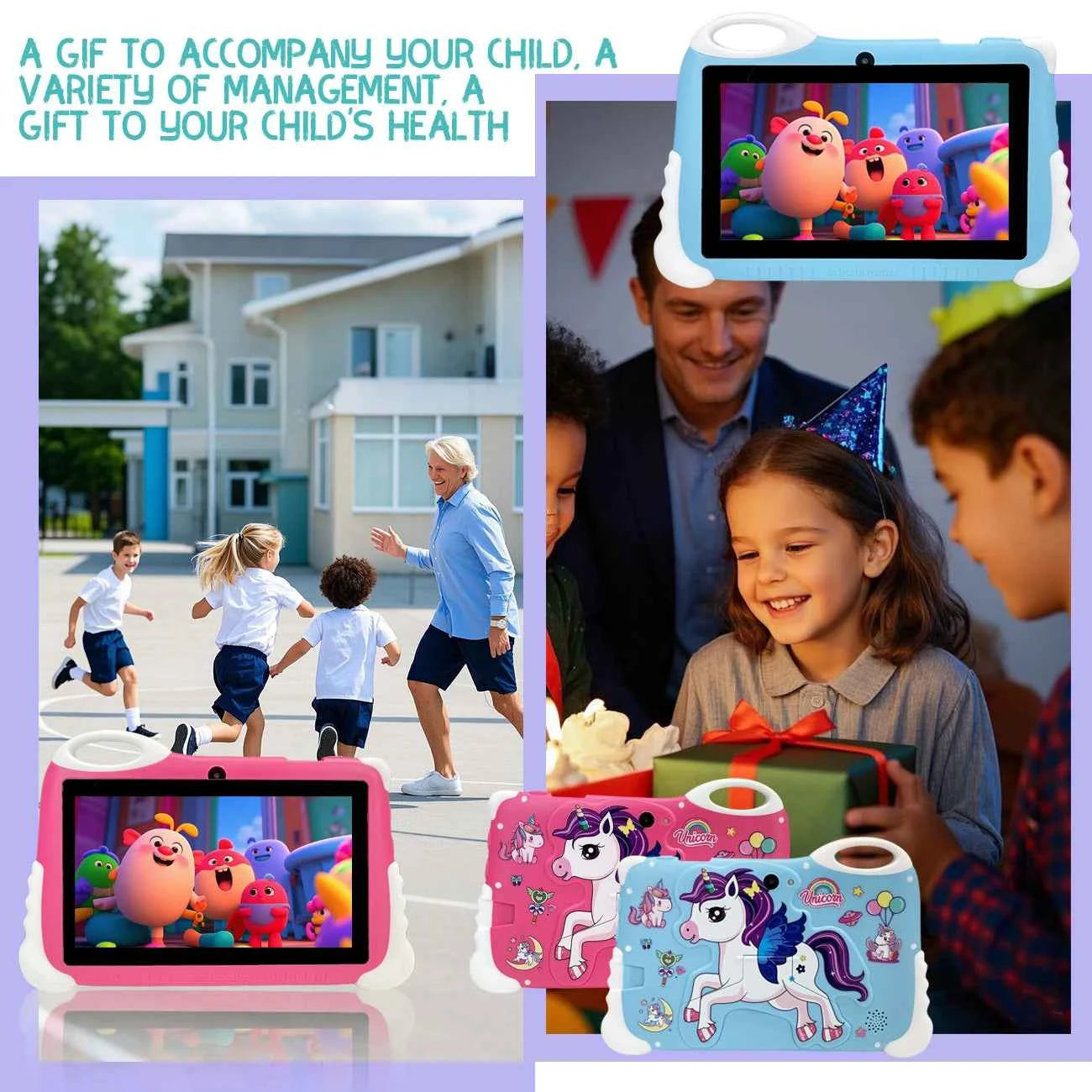 Best-Selling 7-Inch Tablets for Children  All-In-One Educational Entertainment  32GB MTK Processor Support Large Quantity