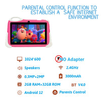 Best-Selling 7-Inch Tablets for Children  All-In-One Educational Entertainment  32GB MTK Processor Support Large Quantity