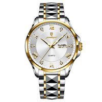 Men's Luxury-Style Quartz Watch — Day/Date, Stainless Steel Bracelet — product image 5