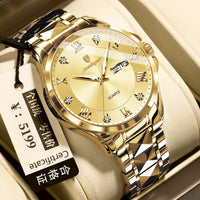 Men's Luxury-Style Quartz Watch — Day/Date, Stainless Steel Bracelet — product image 12