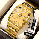 Binbang Square Men's Quartz Watch — Date Window, Steel Strap — product image 13
