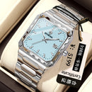 Binbang Square Men's Quartz Watch — Date Window, Steel Strap — product image 14
