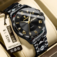 Men's Luxury-Style Quartz Watch — Day/Date, Stainless Steel Bracelet — product image 13