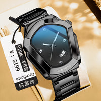 BINBOND Men's Quartz Watch — Crystal-Accent Dial, Steel Bracelet — product image 9