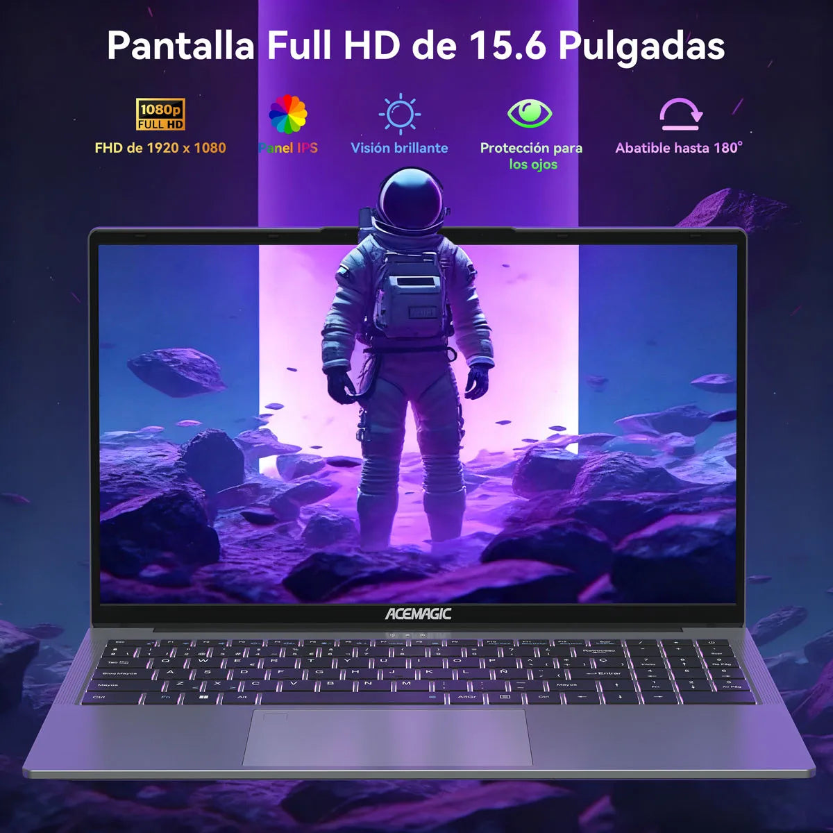 KAMRUI Gaming Laptop 15.6" IPS FHD AMD Ryzen 7 5825U/7430U 16GB DDR4 512GB NVMe SSD AMD Radeon RX Vega 8 Windows 11 PRO Notebook