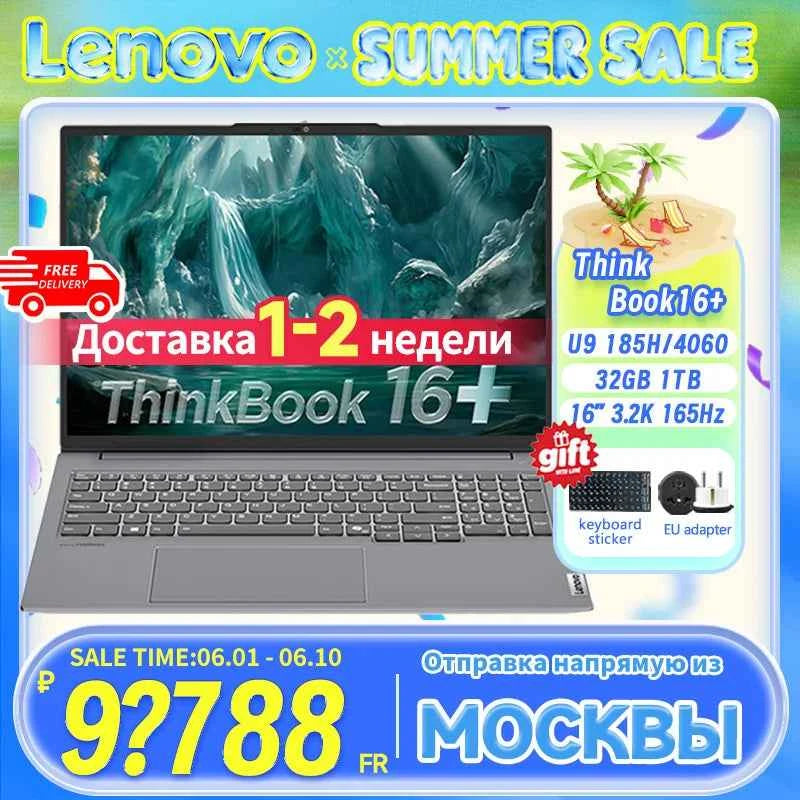 Lenovo ThinkBook 16+ 2024 – Intel Ultra 9 | 32GB DDR5 | 1TB SSD | 3.2K 165Hz | Intel ARC | Thunderbolt 4