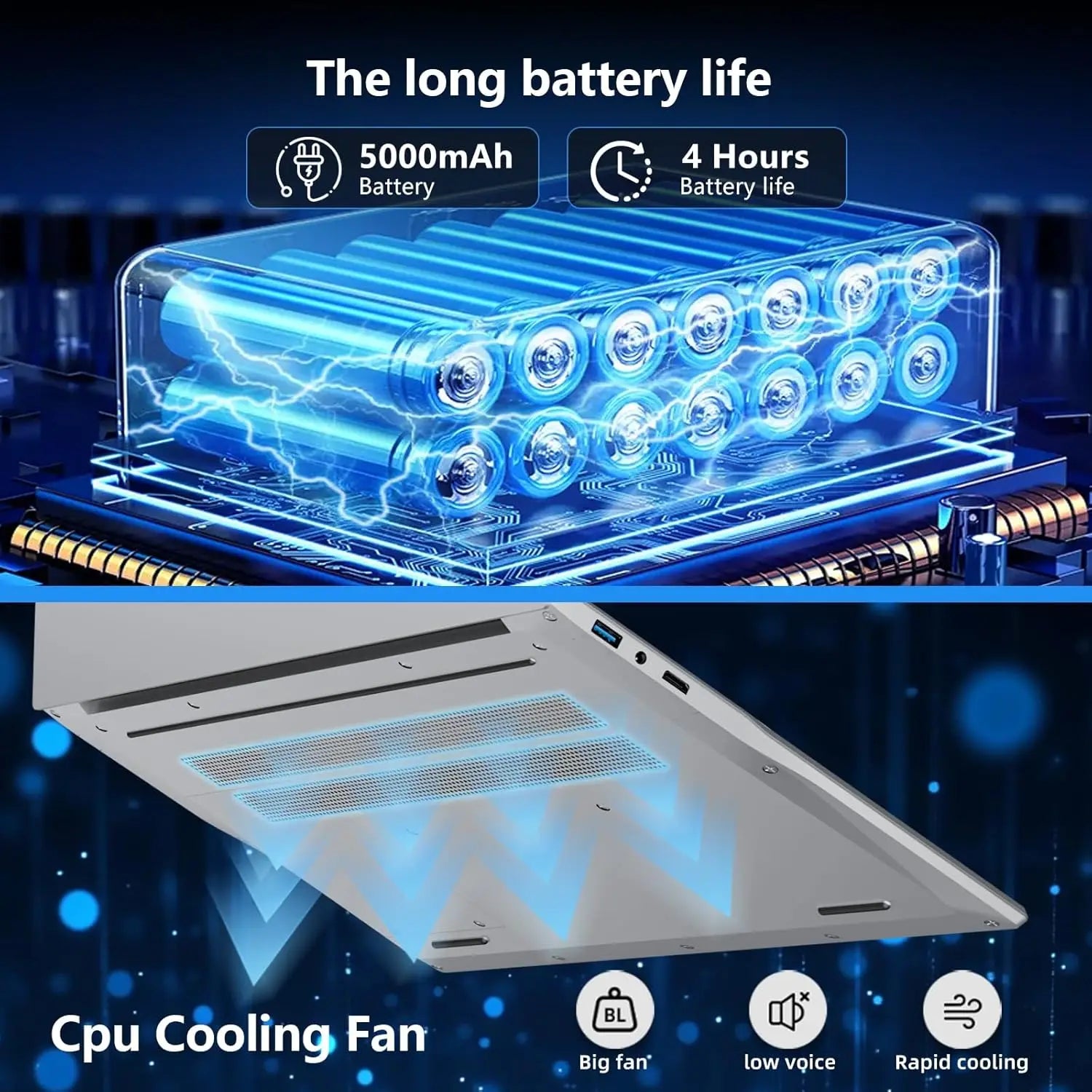 Portable 15.6" Gaming Laptop — Intel Core i9-10980HK/i9-9900U, 16GB RAM, Fingerprint Unlock — product image 4