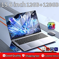 15.6" Laptop — Intel Celeron N5095, 8GB RAM, 128GB SSD, FHD