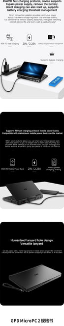 GPD MicroPC 2 — 7" Mini Laptop, Intel i3-N300, 16GB RAM, Up to 4TB SSD — product image 17