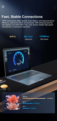 Ordinateur portable Ninkear N16Pro 16" – Intel Core i7-13620H | 16 Go DDR4 | 1 To SSD | 2.5K 120Hz | Wi-Fi 6 | Expédié depuis l'Allemagne
