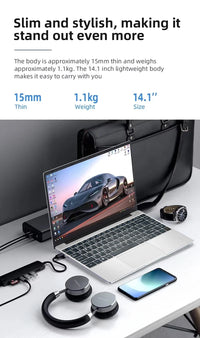 Ordinateur portable de bureau 2025 Windows 11 Intel Atom x7 A3950 PC portable Gamer 12 Go RAM 512 Go 1 To SSD 1920*1080 Ordinateur de bureau