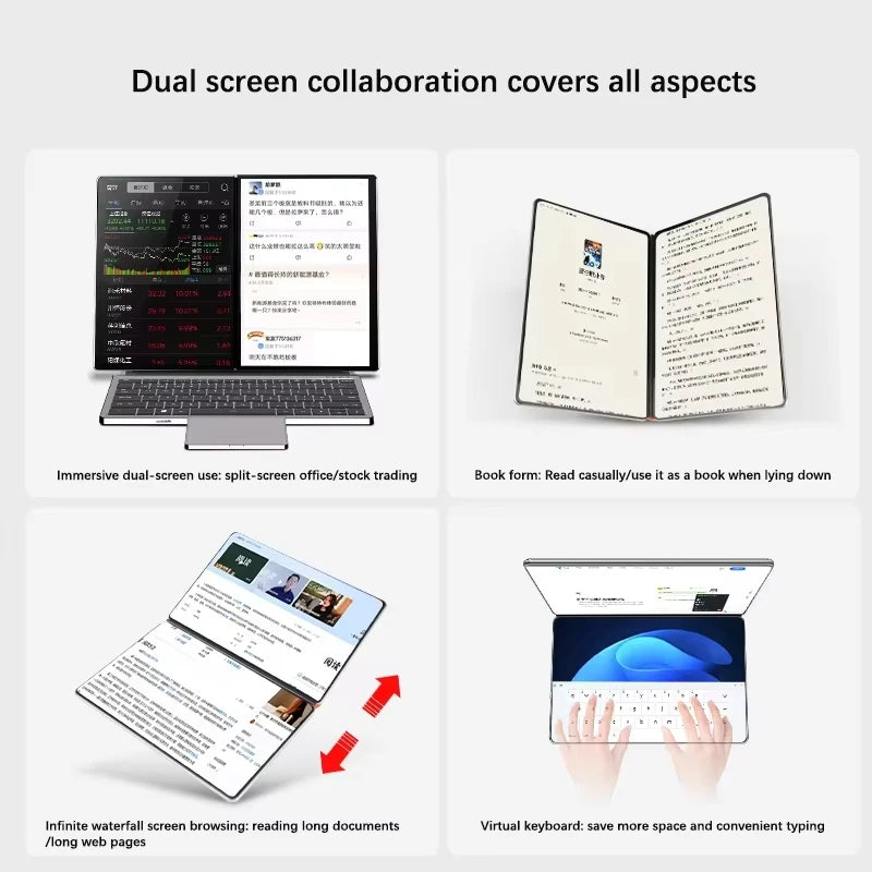 GLF-S2 Dual-Screen Laptop — Twin 10.9" Touch, Intel i3-1215U/N100, 2-in-1 — product image 4