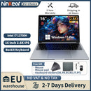 Ordinateur portable Ninkear N16Pro 16 pouces 2.5K 120Hz Intel Core i7-12700H WiFi 6 16Go RAM 1To SSD Windows 11 Ordinateur portable de bureau