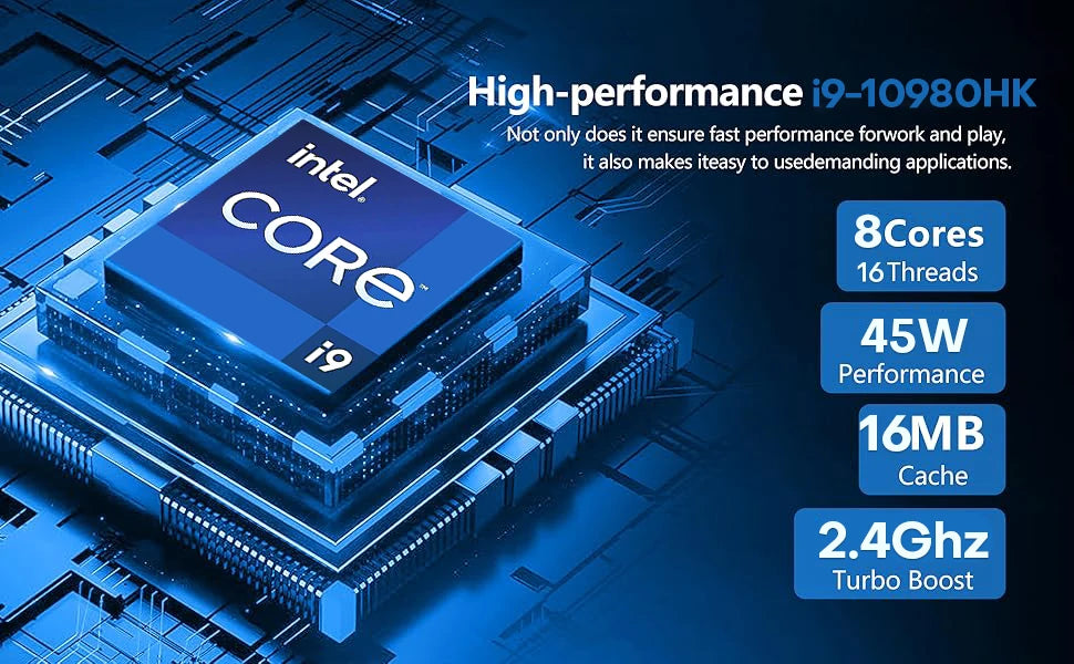 15.6" Intel Core i9 Gaming Laptop – 16GB RAM | FHD IPS | Fingerprint | Windows 11 | Metal Build