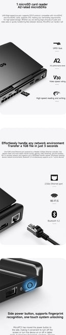 GPD MicroPC 2 — 7" Mini Laptop, Intel i3-N300, 16GB RAM, Up to 4TB SSD — product image 15