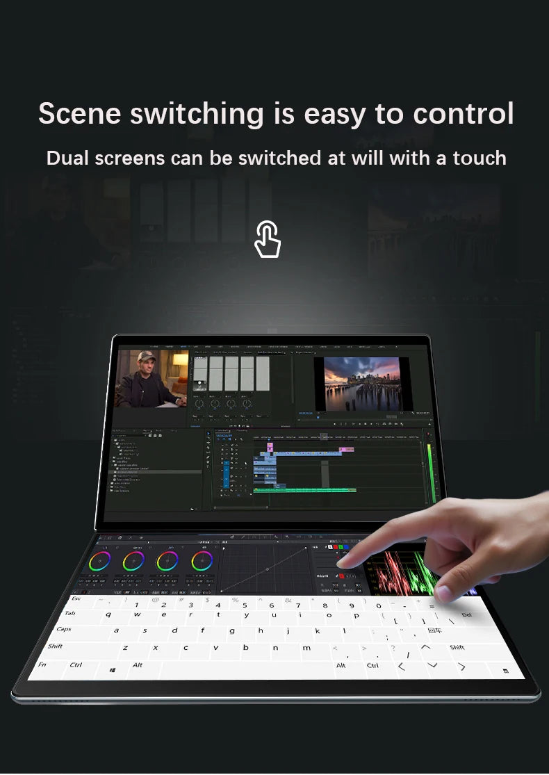GLF-S2 Dual-Screen Laptop — Twin 10.9" Touch, Intel i3-1215U/N100, 2-in-1 — product image 21