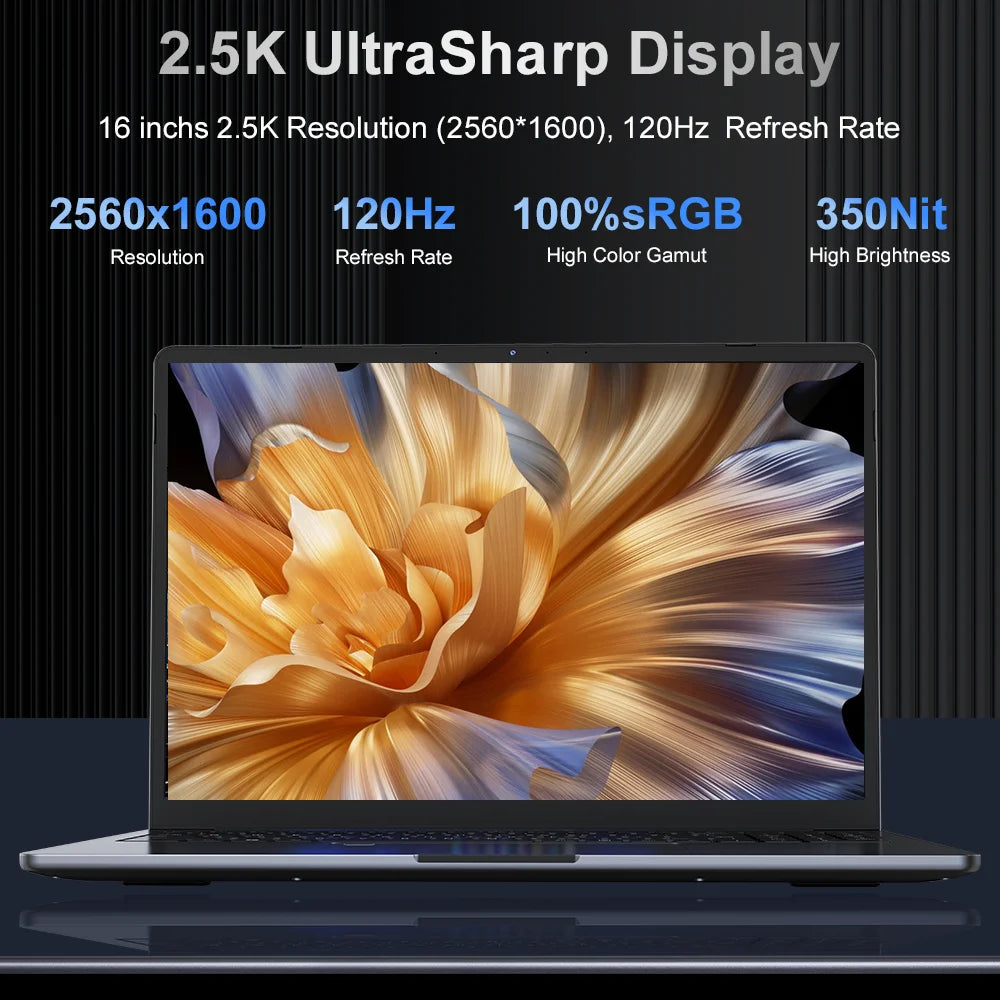 Ninkear N16Pro 16" — Intel Core i7, 2.5K 120Hz, 16GB RAM, 1TB SSD — product image 3