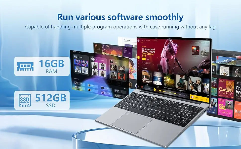 Portable 15.6" Gaming Laptop Computer Intel Core i9 10980HK/9900U Windows 11 PC Gamer 16GB RAM Fingerprint Unlock Notebook PC