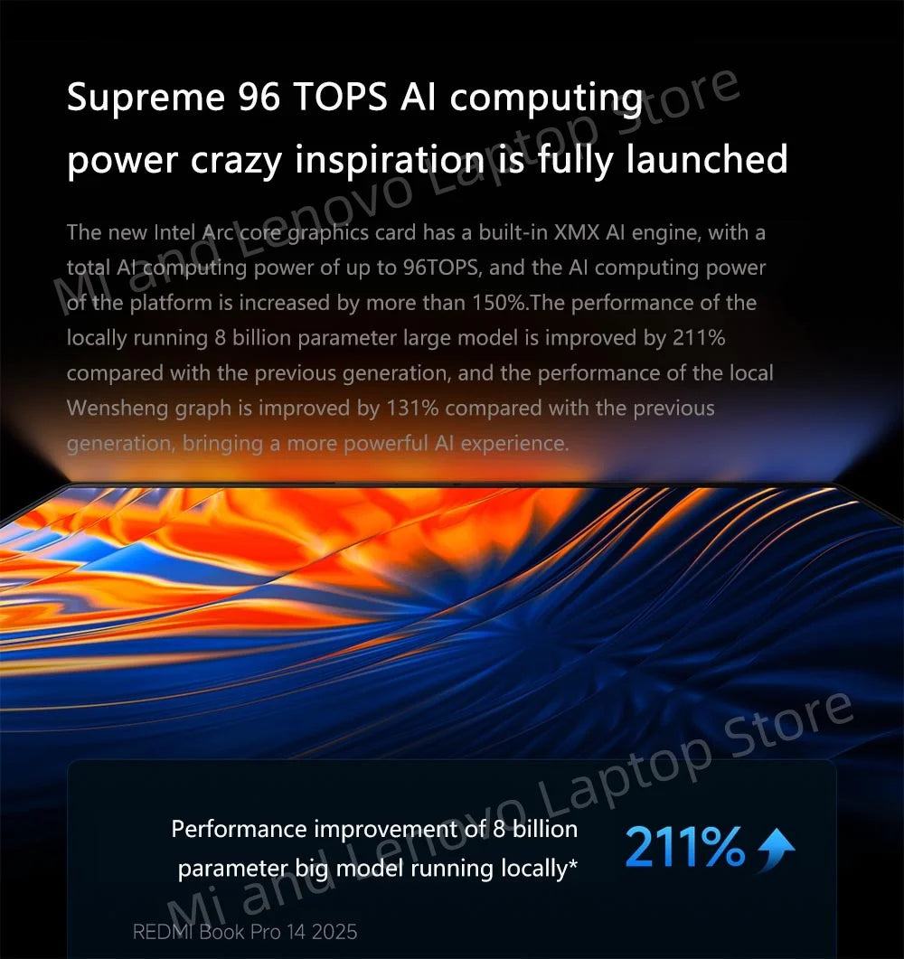 Xiaomi REDMI Book Pro 14 2025 – Intel Core Ultra 5/7 | Up to 32GB DDR5 | 1TB SSD | 2.8K 120Hz | Wi-Fi 6