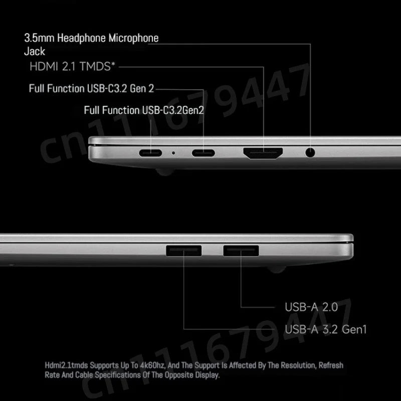 Ordinateur portable Xiaomi REDMI Book 14 /REDMI Book 16 R5-7535H/R7-7735H 16G 512G SSD Ordinateur portable fin pour jeux, bureau et conception