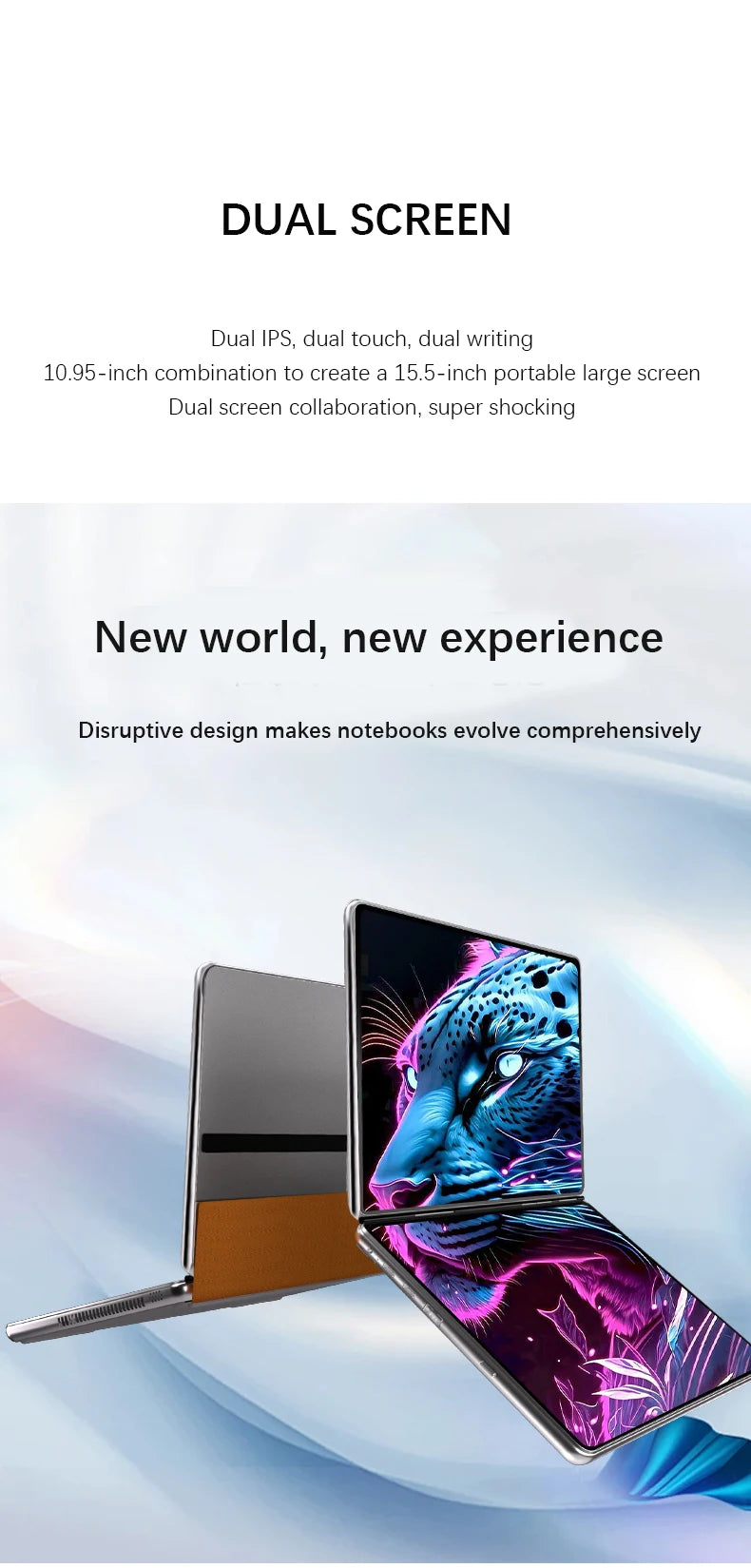 GLF-S2 Dual-Screen Laptop — Twin 10.9" Touch, Intel i3-1215U/N100, 2-in-1 — product image 8